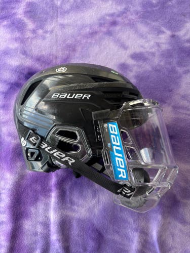 Black Large Bauer Re-Akt 85 Helmet (Used)