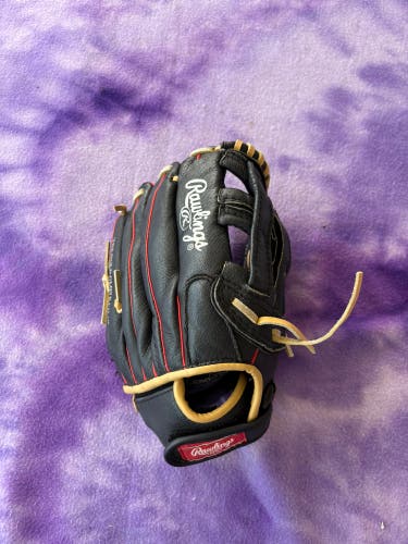 Black Rawlings Highlight Series RH Outfield Baseball Glove 11.5" (Used)