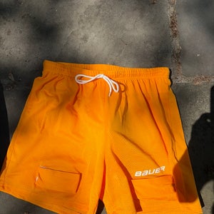 Bauer Yellow Core Mesh Jock Shorts Size Large
