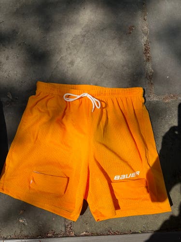 Bauer Yellow Core Mesh Jock Shorts Size Large