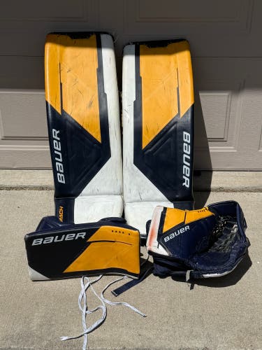 35" Bauer Mach Regular Goalie Full Set Pro Stock (Used)