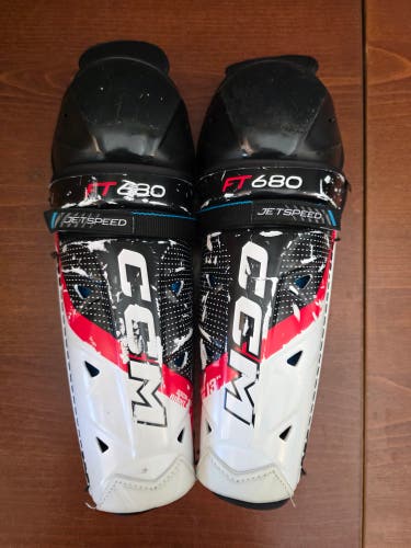 Junior CCM JetSpeed FT680 13" Shin Pads (Used)