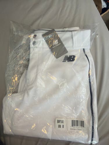 White Men's Medium Adult New Balance Game Pants (New) Adversary 2 Knickers
