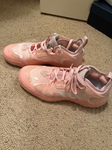 Adidas James Harden Vol 5 Basketball Shoes MENS Futernatural Pink Lace Up 12.5