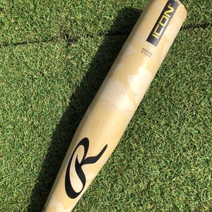 2025 Rawlings Icon Composite Bat USABat Certified (-10) Composite 20 oz 30" (Used)