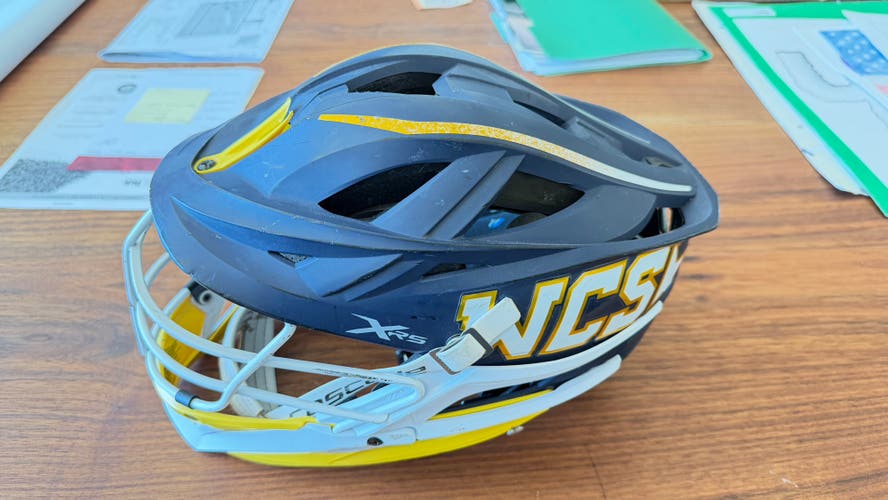 Cascade XRS Youth Helmet (Used) - Matte Navy, West Coast Starz