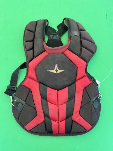 Red Adult All Star System 7 Catcher's Chest Protector