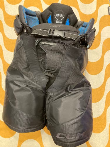 Black Senior Small CCM JetSpeed Pro Hockey Pants (Used)