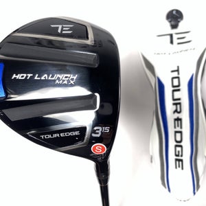 Tour Edge Hot Launch Max 3 Fairway Wood 15* Aldila Ascent Blue Stiff RH HC NEW