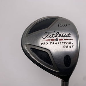 Titleist 980 F 3 Fairway Wood 15* 4375 Stiff Graphite Mens RH
