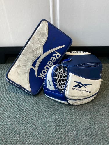 Used Intermediate Reebok Revoke Pro Regular Goalie Glove & Blocker