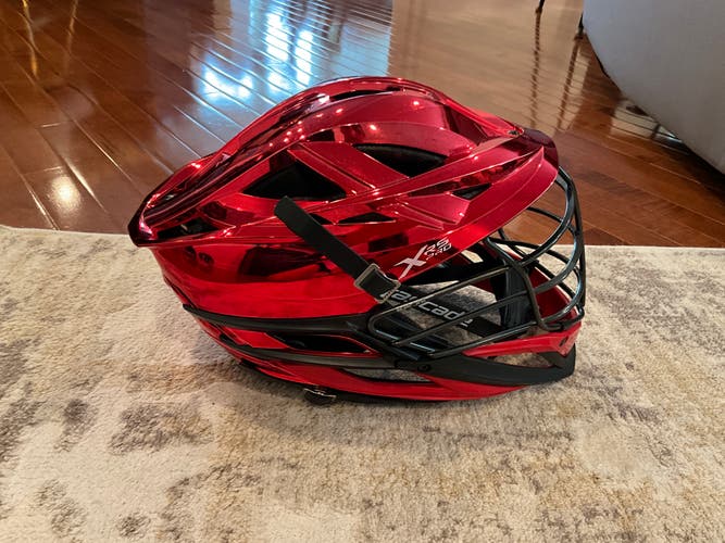 Chrome Red Cascade XRS Pro Helmet (BRAND NEW USED ONCE) SEND OFFERS. WILLING TO NEGOTIATE!