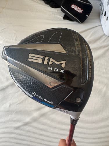 Men's 2020 TaylorMade SIM Max Right Handed Driver Stiff Flex 12 Loft Graphite Shaft (Used)