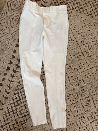 White Men's Small Adult Mizuno Game Pants (New)