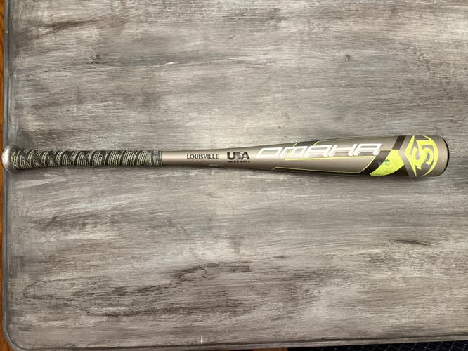 Louisville Slugger Omaha Alloy USABat Certified Bat (-10) 17 oz 27" (Used)