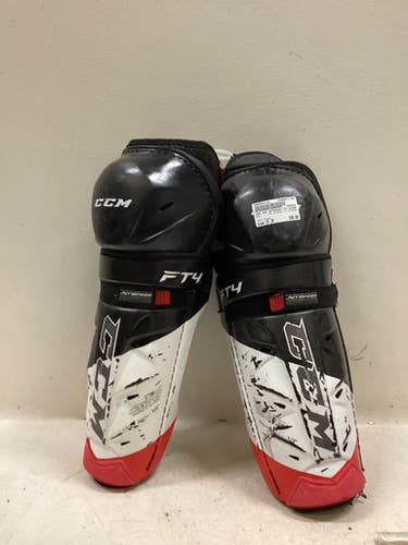 Used Ccm Ccm Jetspeed Ft4 Shinpads Senior Shin Guards Black 15" 11725-s000503118