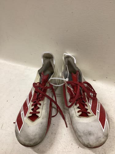 Used Adidas Lax Cleats Mens Cardinal And White Senior 12.5 11725-s000503152