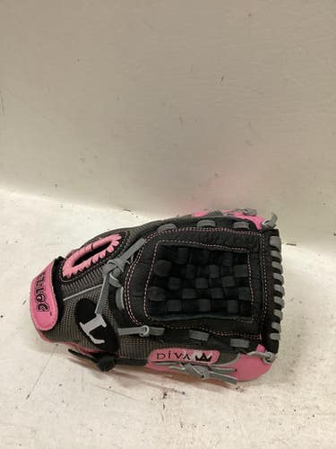 Used Louisville Slugger Dv1100 Rh Throw Fastpitch Gloves Black And Pink 11" 11725-s000503302