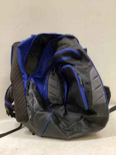 Used Demarini 2 Bat Backpack Bb Sb Player Backpack Black And Royal Blue 11725-s000503354