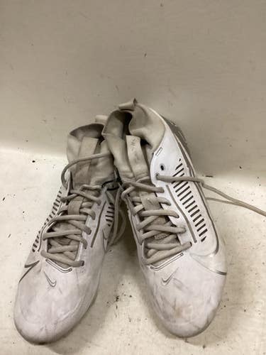 Used Nike Lax Cleats Mens White Senior 9 11725-s000503462