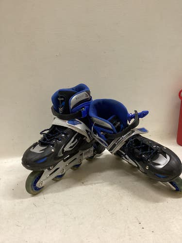 Used Xino Sports Sz 5-8 Senior Rec Fitness Skates Royal Blue Adjustable 11725-s000503508