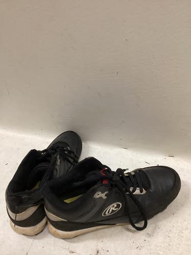 Used Rawlings Tuff Tec Bb Sb Cleats Black Junior 04 11725-s000503513