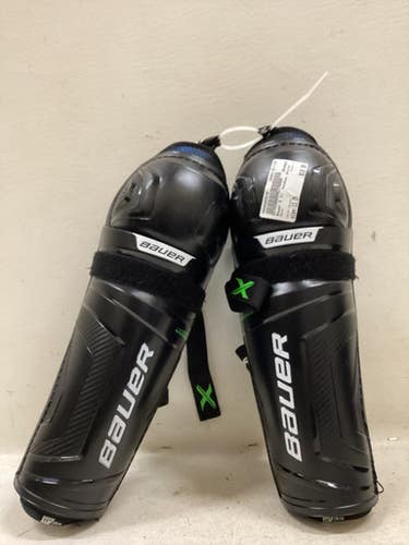 Used Bauer X Youth Shin Guards Black 11" 11725-s000503538