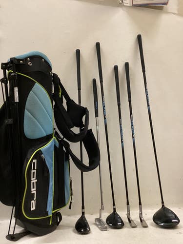 Used Cobra King Jr Jr Package Set Rh Black And Orange 8 Piece 11725-s000503609