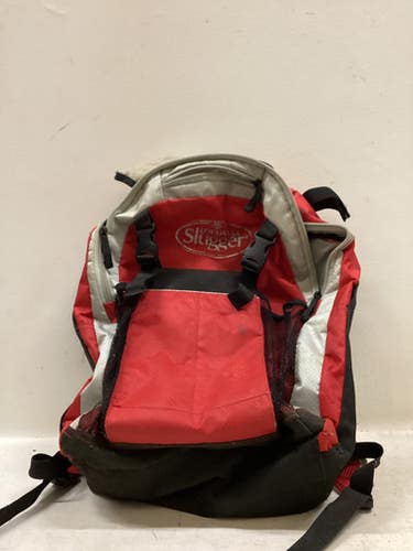 Used Louisville Slugger Bb Backpack Bb Sb Player Backpack Grey And Red 11725-s000503638