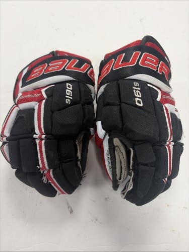 Junior Size 12 Inch Bauer Supreme S190 Ice Hockey Player Gloves