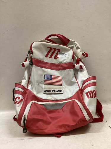 Used Marucci Honor The Game Bb Sb Player Backpack Red 11725-s000503729