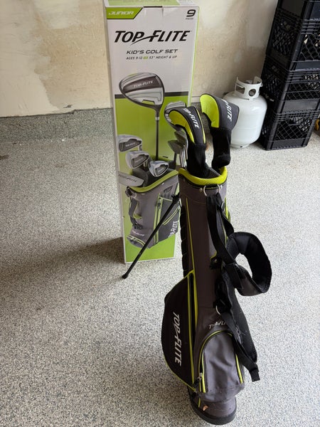 Junior Top Flite Junior Left Hand Clubs (Full Set) Junior 9 Pieces (Used)