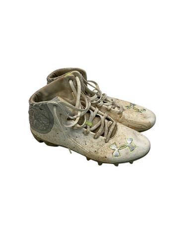 Used Under Armour Adult Fb Cleats White Senior 8 11347-s000238501