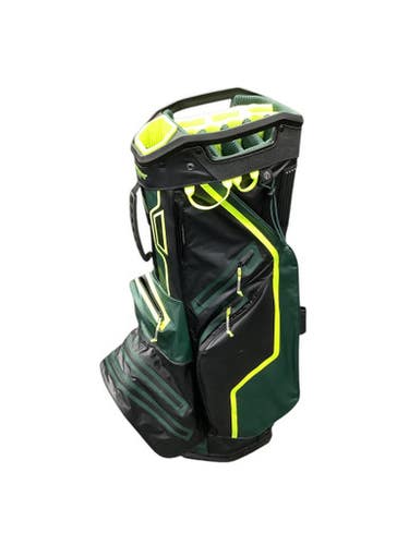 Used Sun Mtn H2n0 Lite 14 Way Mens Cart Bag Black And Optic Yellow 11347-s000239760