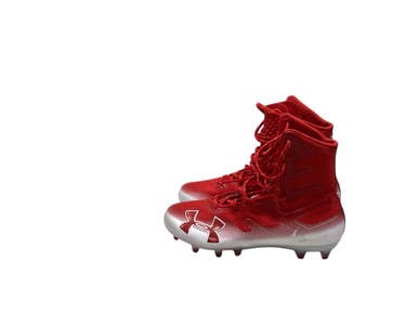 Used Under Armour Highlight Adult Fb Cleats Red And White Senior 9 11347-s000240317