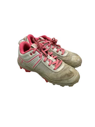 Used Under Armour Glyde Bb Sb Cleats Bb Sb Cleats Neon Pink Junior 04 11347-s000244981