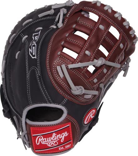 New Rawlings R9 Pro H Bb Sb First Base Lh Throw 11347-r9-pro-h
