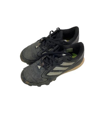 Used Adidas 3 Black Stripe Bb Cleats Bb Sb Cleats Black Junior 03.5 11347-s000241050