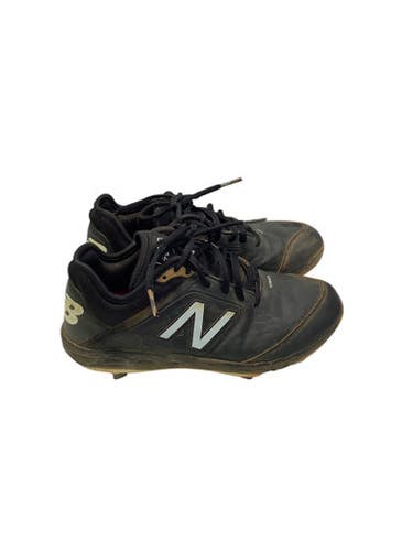 Used New Balance Lace Cage Bb Sb Cleats Black Junior 06 11347-s000241219