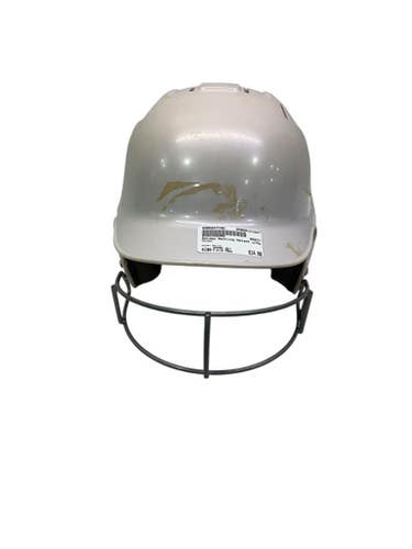 Used Adidas Batting Helmet W Mask White Fits All 11347-s000247740