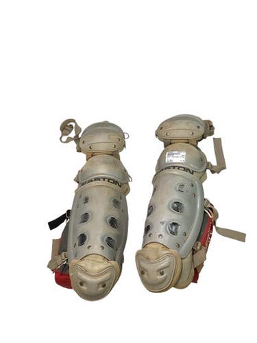 Used Easton Easton Shin Guards Catchers Leg Guards Grey Adult 11347-s000256817