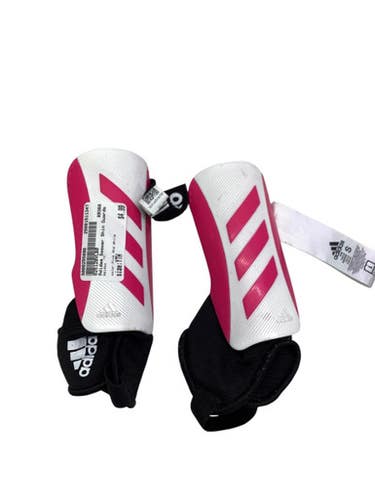 Used Adidas Soccer Shin Guards Youth Pink And White Youth 11347-s000255890