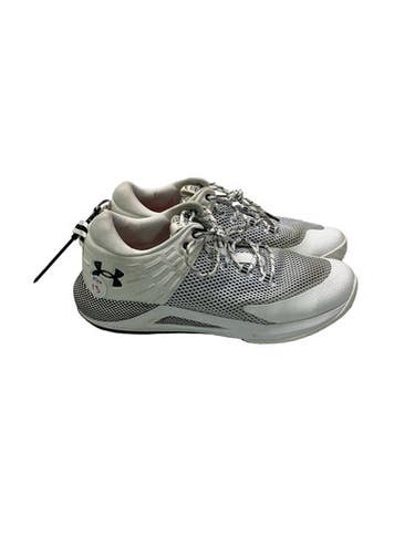 Used Under Armour Basketball Shoes Blk Wht Basketball Shoes M White Senior 13 11347-s000261478
