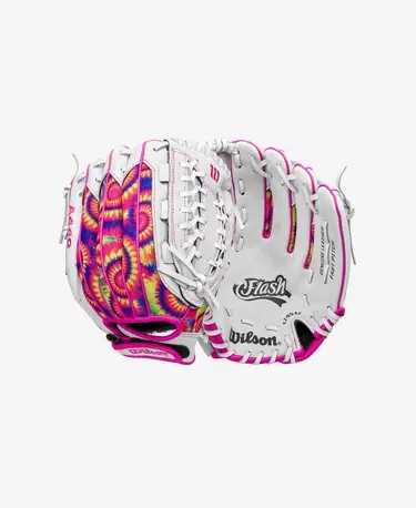 New Wilson Flash Rh Throw Fastpitch Gloves 11347-flash