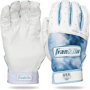 New Franklin Classic Girls Fp Bb Sb Batting Gloves White And Carolina Blue Md 11347-fra20077f2