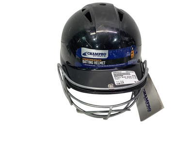 Used Champro Black Helmet W Mask Batting Helmet W Mask Black M L 11347-s000242122