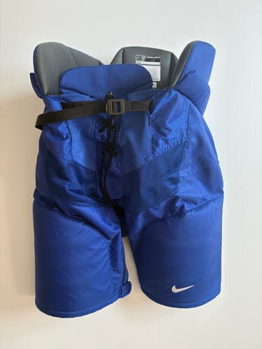 Like New Senior Large Nike Bauer Nexus Pro Lite Pro Stock Hockey Pants - Blue
