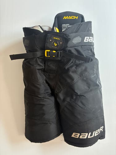 Used Senior Medium Bauer Supreme Mach Hockey Pants - Black