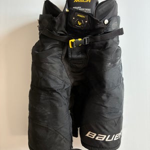 Used Senior Medium Bauer Supreme Mach Hockey Pants - Black
