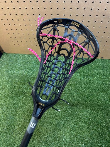 STX Crux 600 Complete Women’s Lacrosse Stick Black 10 degree